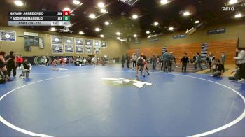 130 lbs 5th Place Match - Navaeh Arredondo, Sanger vs Addisyn Masullo, Atascadero