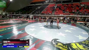 120 lbs Champ. Round 1 - Zane Hill, Oregon vs Saxon Bristol, Hawaii