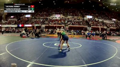 G - 100 lbs 3rd Place Match - Victoria Tenney, Billings Skyview Girls vs Katelyn Sphuler, Glacier (Kalispell) Girls