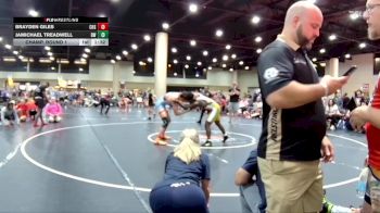 190 lbs Champ. Round 1 - JaMichael Treadwell, Bishop Wrestling vs Brayden Giles, Collierville High School