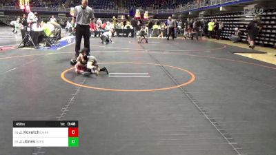 45 lbs Consi Of 32 #2 - Jameson Kovatch, Chartiers Houston vs James Jones, Oxford