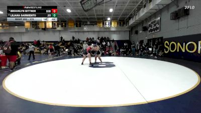 170 lbs Cons. Semi - Brooklyn Bittner, Rio Mesa vs Liliana Sarmiento, Jordan