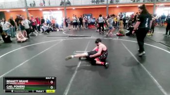 101/108 Round 2 - Cael Powers, Teknique Wrestling vs Bennett Brame, No Worries Academy