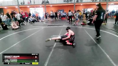 101/108 Round 2 - Cael Powers, Teknique Wrestling vs Bennett Brame, No Worries Academy