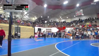 115 lbs Quarterfinal - Kamilah Khan, Merrillville Pirates vs Taylor Engelking, Columbus East