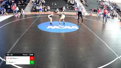 10U - 95 lbs Round 1 - Gabriel Carthew, Bishop McCort vs Tristan Pryor, Mt. Pleasant