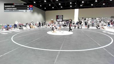 106 lbs Cons. Semis - Maddex Ewy, OK vs Landon Dietz, OK