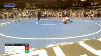 117 lbs Quarterfinal - Jersey Yanes, Tulsa Blue T Panthers vs Harley MILLER, Raw Wrestling Club