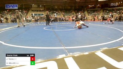 117 lbs Quarterfinal - Jersey Yanes, Tulsa Blue T Panthers vs Harley MILLER, Raw Wrestling Club