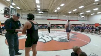215 lbs Round 3 (6 Team) - Brady Calmes, Glenrock vs Christian Garcia, Lovell High School