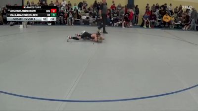 65 lbs Champ. Round 1 - Callahan Scholten, Maple River/USC vs Archer Anderson, Owatonna Wrestling Association