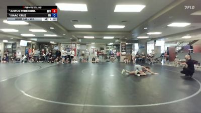 132 lbs 5th Place Match - Justus Peregrina, Buzzsaw Wrestling Club vs Isaac Cruz, Idaho