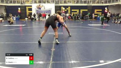 215 lbs R-32 - Brayden Collins, Canon-McMillan vs Hunter Goelz, Bethel Park