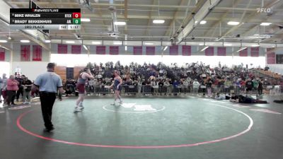 285 lbs 3rd Place - Mike Whalen, Natick vs Brady Bekkenhuis, Arlington