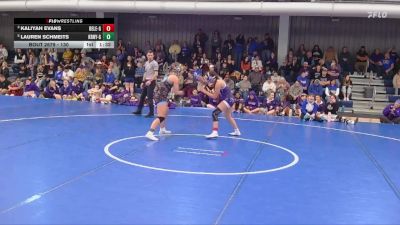 130 lbs 3rd Place Match - Lauren Schmeits, Kearney vs Kaliyah Evans, Bellevue East