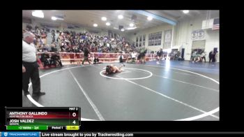 145 lbs Champ. Round 1 - Josh Valdez, Servite vs Anthony Gallindo, Huntington Beach