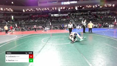 100 lbs Round Of 16 - Salvatore LoCascio, West Essex vs Bruce Bazilus, Cranford