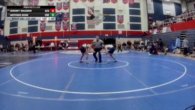 127 lbs Quarterfinal - Jeremy Wagner, Keystone Oaks vs Antonio Boni, Central Valley