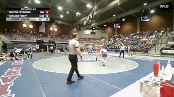 2A 120 lbs Champ. Round 1 - Ruston Peterson, Grand County vs Coulter Ferry, North Summit