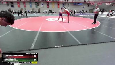 184 lbs Cons. Round 4 - Armando Hernandez, North Central vs Gavin Kohel, Wisconsin-Whitewater