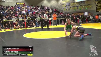 112 lbs Champ. Round 1 - Marcus Sommier, Sonoma Valley Youth Wrestling vs Lucas Wuerthner, USA Gold