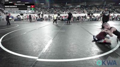 66 lbs Quarterfinal - Ridge Nichols, Rough Riders vs Corbin Morrow, Wyandotte Youth Wrestling