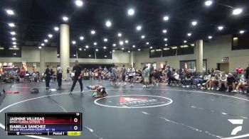 110 lbs Round 2 (6 Team) - Isabella Sanchez, TN AAU-Williamson County WC vs Jasmine Villegas, BHWC/ Florida Supreme