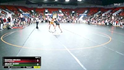 120 lbs Semifinal - Gracey Barry, Grand Haven vs Shayna Hruska, Iron Mountain