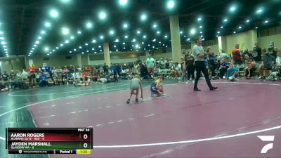 55 lbs Champ Round 1 (16 Team) - Aaron Rogers, Alabama Elite - Red vs Jayden Marshall, Glasgow WA