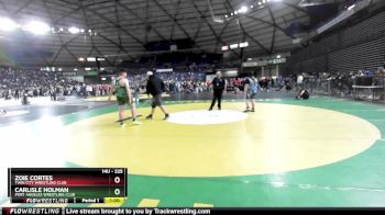 225 lbs Cons. Round 2 - Zoie Cortes, Twin City Wrestling Club vs Carlisle Holman, Port Angeles Wrestling Club