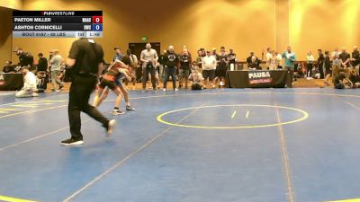 88 lbs Cons. Semis - Paeton Miller, Mat Assassins vs Ashton Cornicelli, Bears Wrestling Club