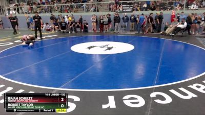 132 lbs Cons. Round 1 - Robert Taylor, Valdez Youth Wrestling Club Inc. vs Isaiah Schultz, Pioneer Grappling Academy