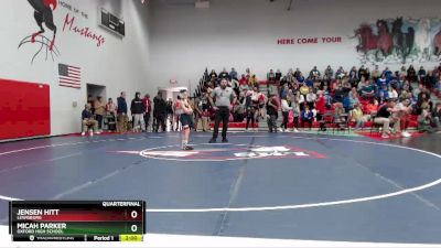 106 lbs Quarterfinal - Jensen Hitt, Lewisburg vs Micah Parker, Oxford High School