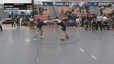 157 lbs Cons. Semi - Matt Ryan, Bridgeport vs Edward Terreri, Felician