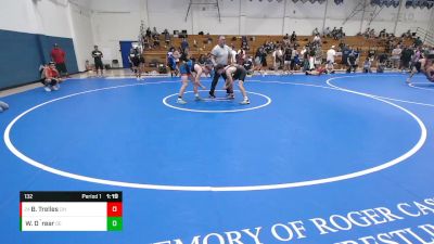 132 lbs Champ. Round 3 - Blake Trelles, Dark Horse vs William O`rear, Durham Elite