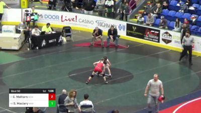 96 lbs Round Of 64 - Cameron Melhorn, New Oxford vs Shane Maclary, Warwick