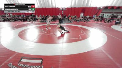 USA Junior Boys - 157 lbs Champ. Round 1 - Brandon Much, Askren Wrestling Academy vs Erik Garcia, Wisconsin