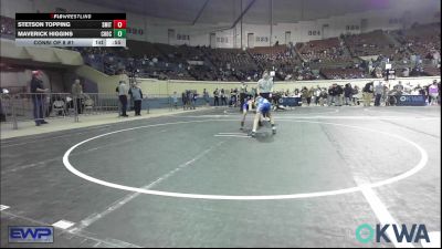 61 lbs Consi Of 8 #1 - Stetson Topping, Smith Wrestling Academy vs Maverick Higgins, Choctaw Ironman Youth Wrestling