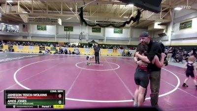 45 lbs Cons. Semi - Amos Jones, Northeast MT Wrestling vs Jameson Tesch-Wolkins, Gordon/Rushville