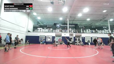 134 lbs Quarterfinal - Wyatt Rock, Journeymen Wrestling Red - HSC vs Gavin Nordberg, Homegrown White - HSC