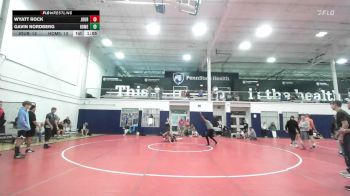 134 lbs Quarterfinal - Wyatt Rock, Journeymen Wrestling Red - HSC vs Gavin Nordberg, Homegrown White - HSC