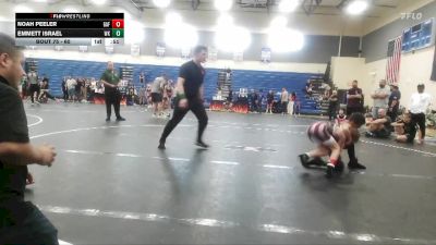 60 lbs Round 5 - Emmett Israel, White Knoll vs Noah Peeler, Gaffney