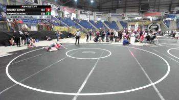123 lbs Quarterfinal - Kimber Baker, No Team vs Kaidynce Hand, Sturgis SD