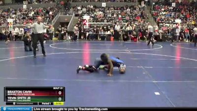 80 lbs Quarterfinal - Tevin Smith Jr, Sherman Challengers vs Braxton Cavin, Bedford Youth Wrestling