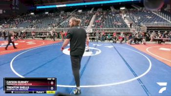 67 lbs Cons. Semi - Cayson Gurney, Torrington Wrestling Club vs Trenton Shells, Riverton USA Wrestling