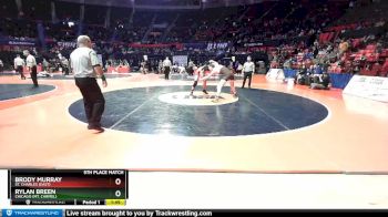3A 182 lbs 5th Place Match - Brody Murray, St. Charles (East) vs Rylan Breen, Chicago (Mt. Carmel)
