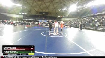 132 lbs Champ. Round 1 - Kaiden Huber, Cashmere Wrestling Club vs Wyatt Risken, Liberty Warriors Wrestling Academy