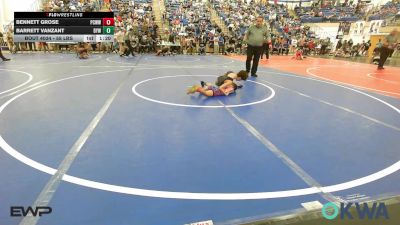 58 lbs Quarterfinal - Bennett Grose, Ponca City Wildcat Wrestling vs Barrett Vanzant, Bristow Elementary Wrestling Club