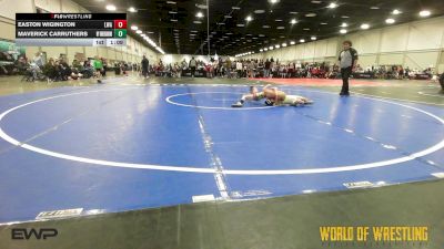 56 lbs Semifinal - Easton Wigington, LWA 12U vs Maverick Carruthers, Wyoming Underground