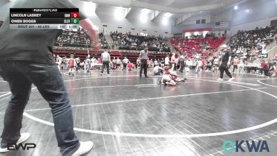 80 lbs Round Of 16 - Lincoln Laskey, Raw Wrestling Club vs Owen Boggs, Cleveland Take Down Club